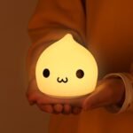 Night Light for Kids, Cute Lamp Dumpling Light Birthday Gifts for Girls Boys, Kawaii Nightlight Silicone Portable Nursery Battery Powered Animal Night Lights for Baby Toddler Teen Bedrooms - Image 2