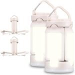 Folding Camping Lantern Rechargeable, 4000LM Foldable  Camping Light for Tent Outdoor, IPX4 Waterproof Portable  Flashlight for Camping, Hiking, Power Failure, Hurricane (2)