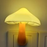 Sensor LED Night Light Plug in Wall Lamp, Energy Saving NightLight Cute Mushroom Night Lights for Adults Kids Bedroom,Bathroom,Toilet, Stairs, Kitchen,Hallway Corridor Warm White
