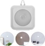 Night Light, Motion Sensor, Magnetic, Battery Operated, Round, White, Ideal for Stairs, Cupboards, Bathrooms, Bedrooms, Kitchens 3 x AAA Not Included - Image 2