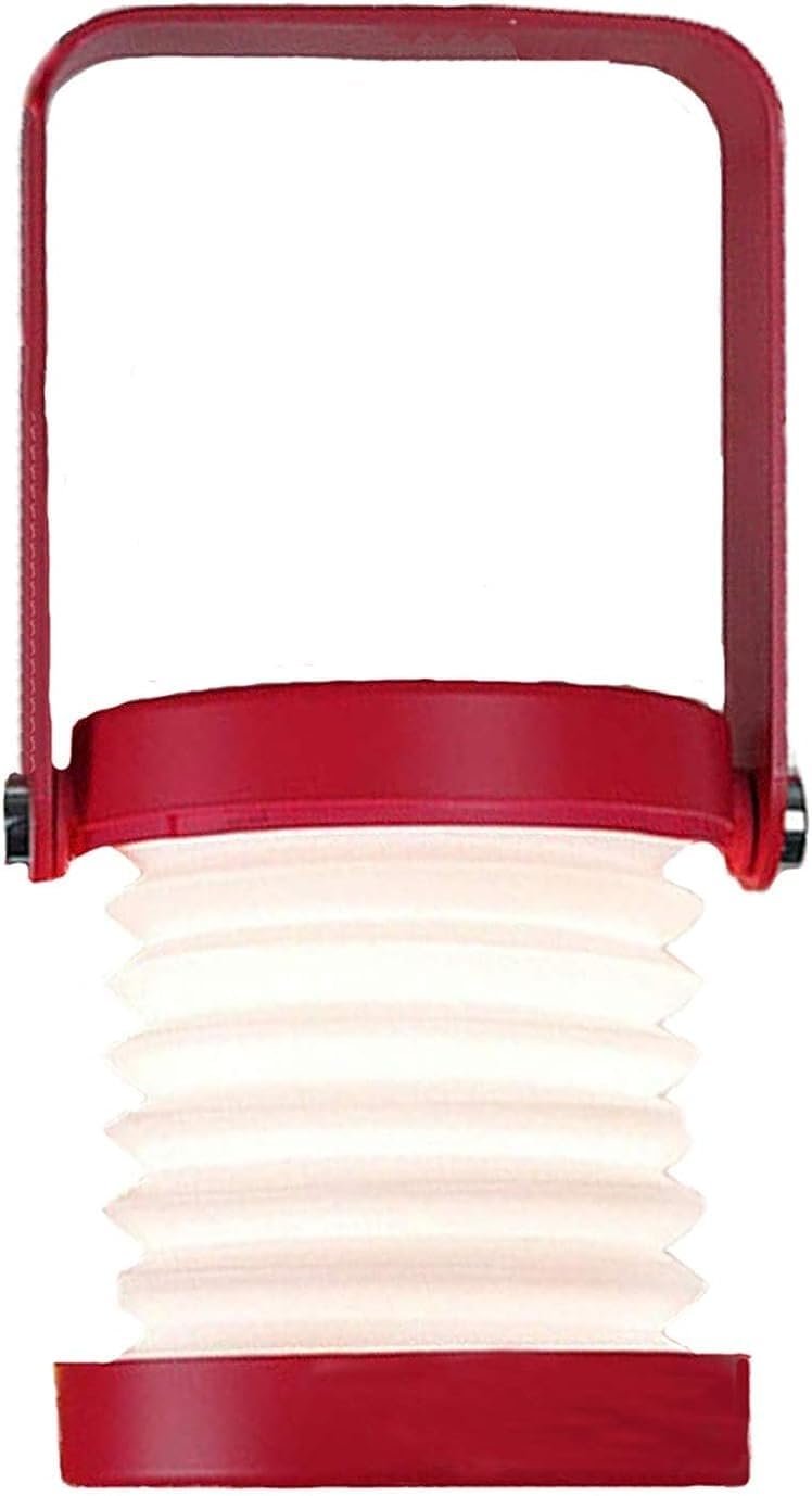 51ho-MwEdfL._AC_SL1500_.jpg Rechargeable Camping Lantern Flashlight,Portable Retractable Folding Lamp Camping Accessories,Use for Hiking, Emergency Light, Camping,Tent Garden Patio,??Red) - Image 1