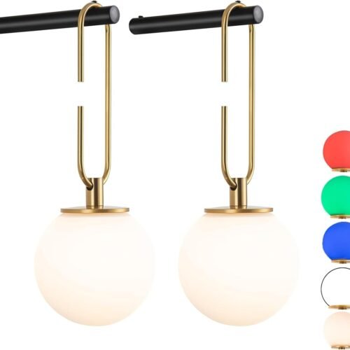 Battery Operated Wall Sconces Set of 2,Dimmable Wall Sconce Battery Powered with Remote Control,Indoor Not Hardwired Wall Lamp for Bedroom, Mid-Century Modern Wall Light