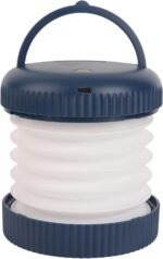 Tent Lamp, Folding Camping Lantern Eye Long Battery Life Magnetic with Handle for Emergency (Blue)