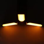 Folding Camping Lantern, Folding Camping Lights 10000mAh Battery 720lm Dimmable Battery Indicator Handle Hook for Outdoor (Dark Gray) - Image 2