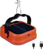 Solar Camping Lantern Rechargeable -1000LM 6000mAh Portable Tent Light, IP65 Waterproof Outdoor  Lantern Essential for Camping/Hiking/Emergencies/Power Outages