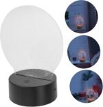 Led Battery- Table Lamp 3D Acrylic Globe Stylish Night Light for Bedroom Living Room - Image 2