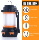 Camping Lantern Rechargeable, Super Bright Lantern Flashlight and 360 Degree Illumination, Power Bank, IPX4 Waterproof for Hurricane Emergency Survival, Power Outages, Hiking, Home, Tent Light - Image 2
