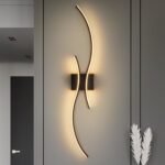 Modern Led Wall Light, 39inch Black Indoor Led Wall Sconce Lighting, Bathroom Vanity Light Fixtures Over Mirror for Living Room Hallway Bedroom Bedside Wall Lamp (Warm White, 3000K)