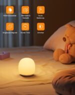 Night Light Children, Night Light Baby with Touch Control, Nursing Light, Rechargeable Magnetic Bedside Lamp, Night Light Dimmable with , 1-Hour Timer for Nursing Room, Kawaii Decoration - Image 2