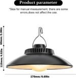 Camping Lamp, Camping Lantern, Tent Lamp, Camping Lantern, Camping Light,  Camping Light,  Rechargeable Waterproof with Hook, Adjustable Brightness for Camping, Hiking, Warm Light - Image 2