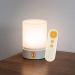 Night Light with Timer and Remote Control, White, Small Bedside Light, for Kids, Baby Night Light, Dimmable, Battery, Rechargeable