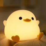 Dodo Duck  Night Light - Cute Silicone Duck Lamp for Bedrooms, Living Room - Rechargeable, Touch Sensor Bedside Table Lamp