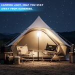 Folding Camping Lantern Rechargeable, 4000LM Foldable  Camping Light for Tent Outdoor, IPX4 Waterproof Portable  Flashlight for Camping, Hiking, Power Failure, Hurricane (2) - Image 2