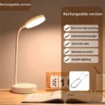 Small Desk lamp USB Rechargeable Desk lamp with 3 Color Modes, dimmable Learning lamp for Learning, Reading and Writing, Art and handicrafts, Nail Art, Flexible gooseneck Desk lamp - Image 2
