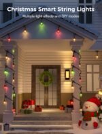 Outdoor String Lights Smart, 49Ft RGBCWIC Patio Lights Waterproof, App Control, Compatible with Alexa, Color Changing LED String Light for Outside Yard Garden Porch - Image 2