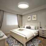 Dimmable Led Flush Mount Ceiling Light,15.75 Inch/36W/ 5CCT 3000K-6000K,Modern White Close to Ceiling Lighting Fixtures,Round Metal Ceiling Lamp for Bedroom,Living Room,Laundry Room - Image 2