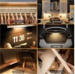 Rechargeable Under Cabinet Lights(40cm), Wireless Motion Sensor Closet Lights, 1800mAh Battery with Stepless Dimming, Magnetic Install for Wardrobe, Cupboard, Besides, Kitchen - Image 2