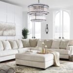 Modern Glass Chandeliers, 2 Tiers Black Farmhouse Chandelier for Dining Room, 6 Lights Foyer Hanging Light Fixtures with Glass for Living Room, Bedrooms, Kitchen Island, Bathroom, W-22.04" - Image 2