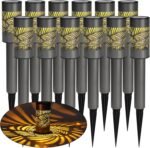 Solar Pathway Lights Outdoor, 12 Pack LED Warm White Waterproof Solar Powered Landscape Lights for Walkway Driveway Lawn Patio Yard Garden
